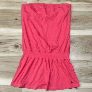 Abercrombie and Fitch Pink Strapless Long Y2K 00’s Top Women’s Medium